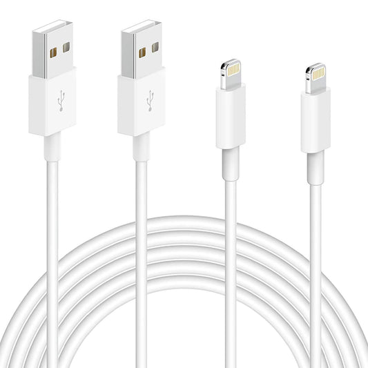 2 Pack Apple Original Charger Cable, Lightning to USB Cable[Apple MFi Certified] Compatible iPhone 11/ X/8/7/6s/6/plus/5s/5c/SE,iPad Pro/Air/Mini,iPod Touch(White 1M/3.3FT) Original Certified